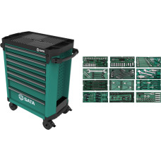 Roller cabinet with tool set trays, 246pcs.