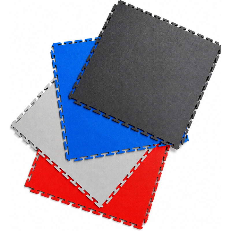 Interlocking smooth floor tiles PVC 500x500x7mm / Corner