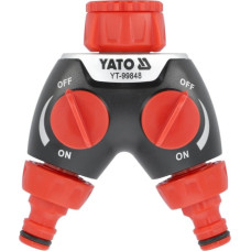 3 way coupling Tap-hose adaptor 3/4