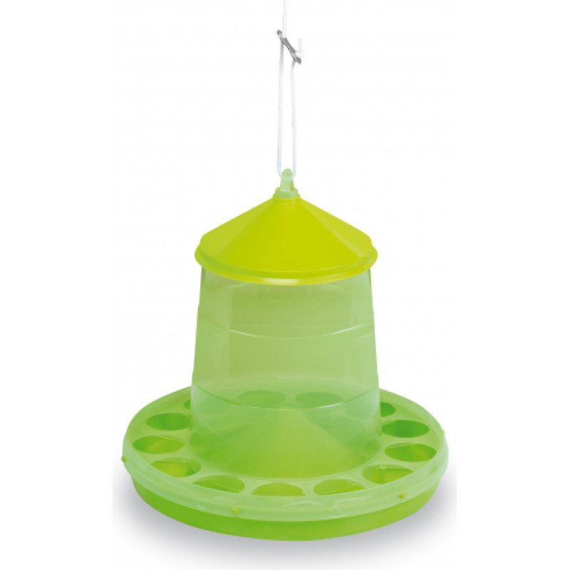 PLASTIC POULTRY FEEDER 2 KG. - GREEN LEMON