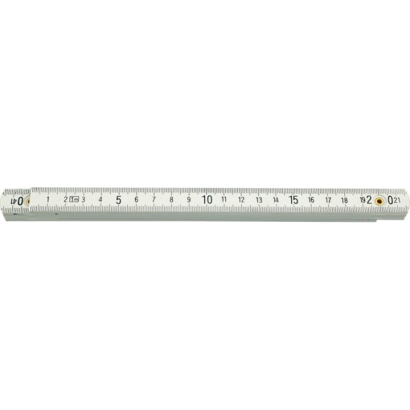 Folding ruler plastic 2m
