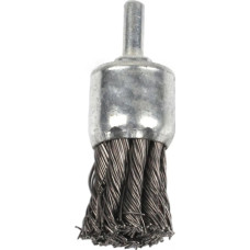 End brush, twisted knot with shaft 25mm stainless steel