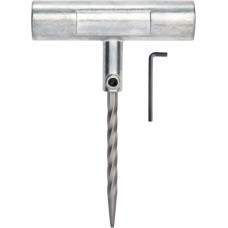 Hand rasp with metal handle