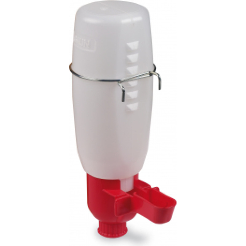 MINI DRINKER FOR POULTRY WITH BOTTLE 0.5 LT.