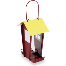 BIRD FEEDER METAL HOUSE - TRANSPARENT