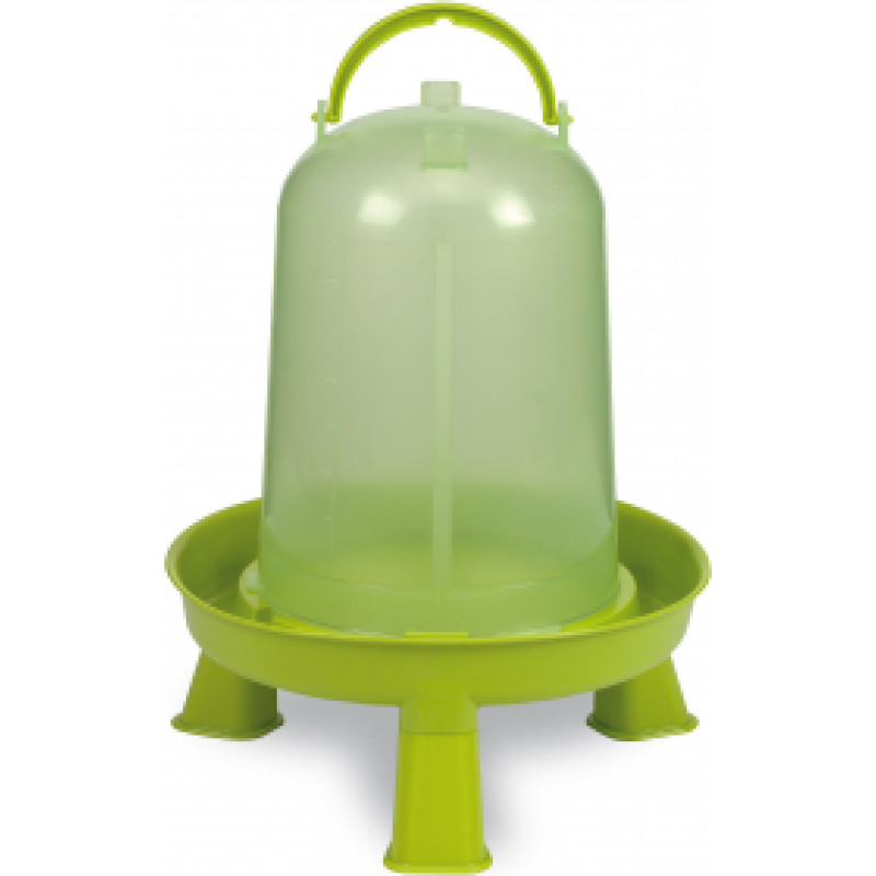 ECO CHICKEN DRINKER 5 L. WITH LEGS - GREEN LEMON