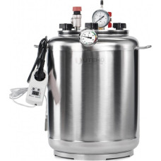 UTEHO elektriskais autoklāvs izgatavots no nerūsējošā tērauda A16 ar ūdens noteci