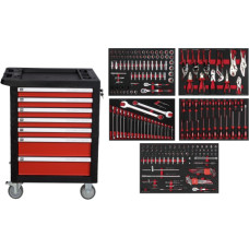 Roller cabinet TRGL3107 with tool set trays, 233pcs