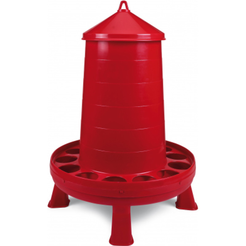 PLASTIC POULTRY FEEDER 16 KG. WITH LEGS