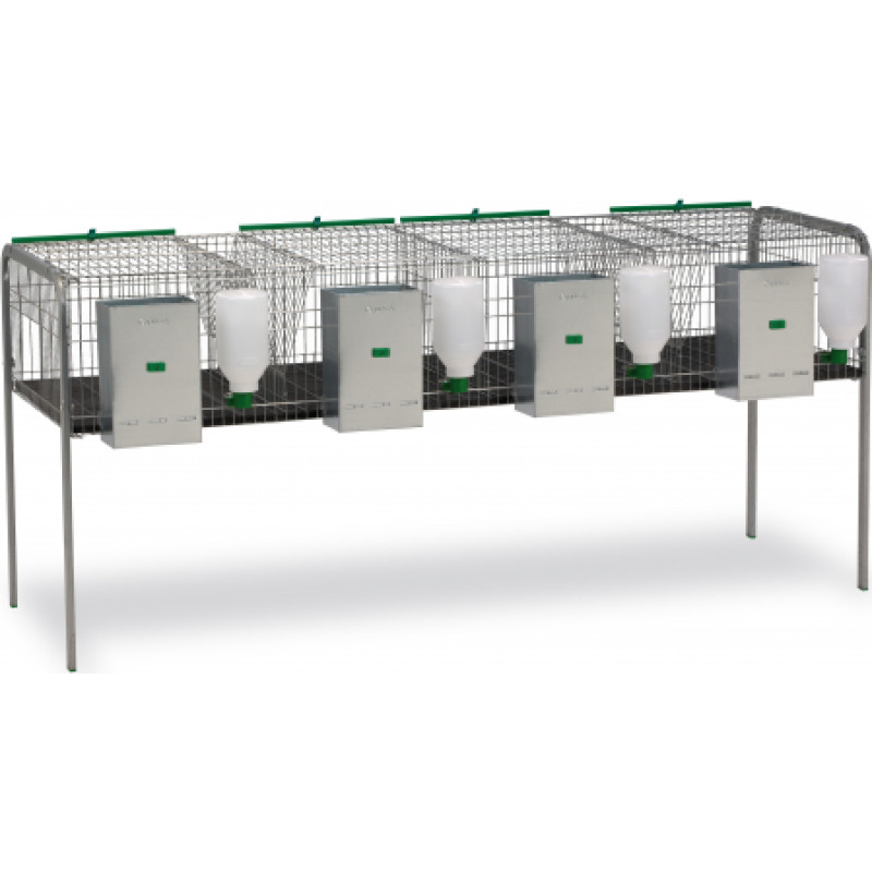 RABBIT CAGE MOD. BARACALDO - 4 COMPARTMENTS