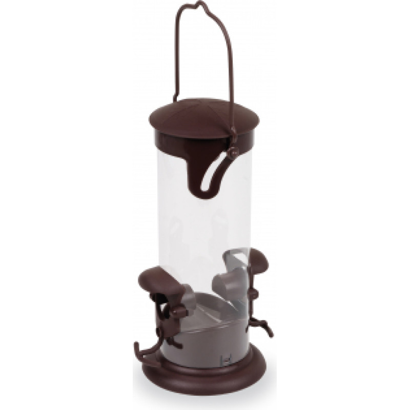 PLASTIC BIRD FEEDER FOR SEEDS - S