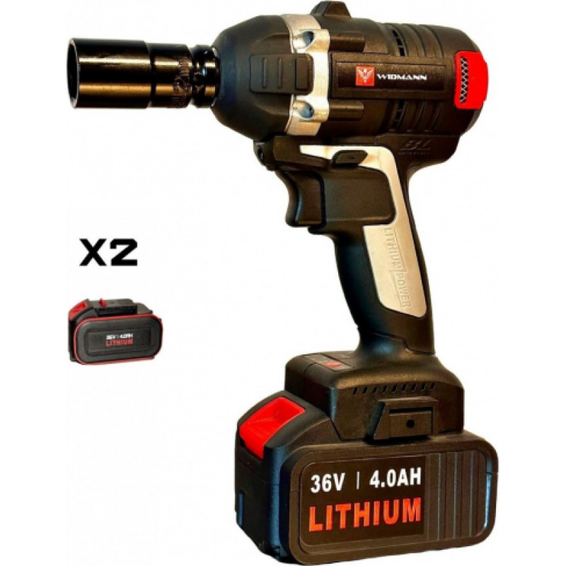 Widmann impact wrench 36V 4AH with 2 batteries