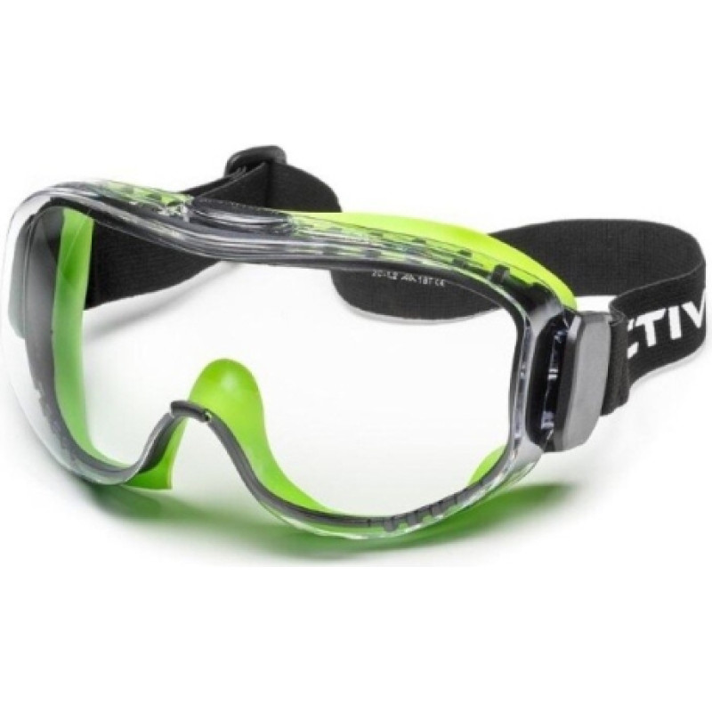 Safety goggles wide screen with rubber band AG