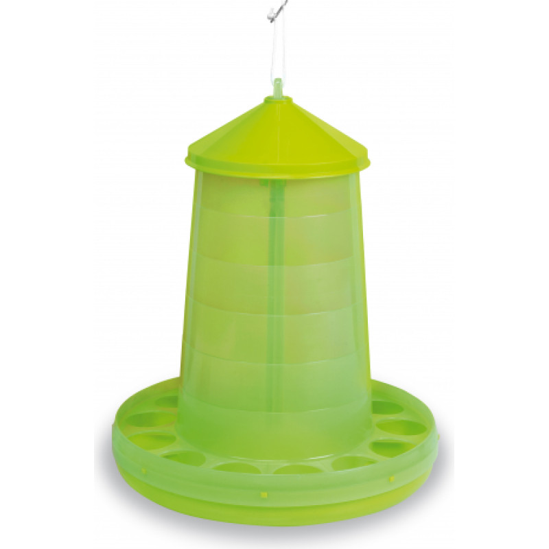 PLASTIC POULTRY FEEDER 16 KG. - GREEN LEMON