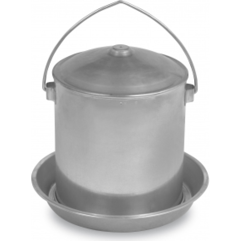 METAL POULTRY DRINKER - 5 L. (DOUBLE WALL)