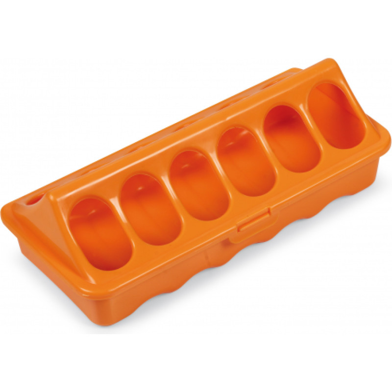 GROUND FEEDER TROUGH - 20 CM. - ORANGE