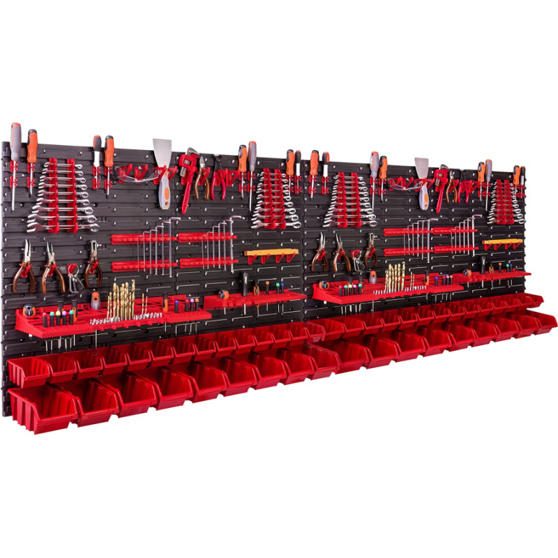 PVC tool board with containers and handles set 122pcs