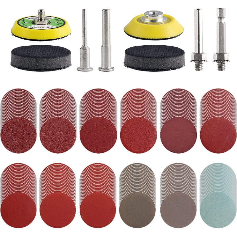 Sanding and brushing with shank set 240pcs