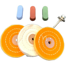 Polishing set with paste for hard metals (7pcs)