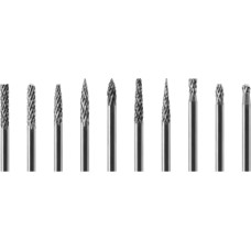 Carbide rotary burrs set Ø3x3mm 10pcs