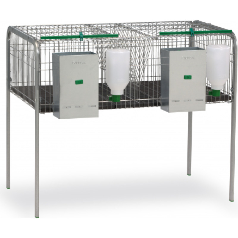 RABBIT CAGE MOD. BARACALDO - 2 COMPARTMENTS