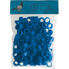 PIGEON LEG RINGS 8 MM. - 100 UNITS - BLUE