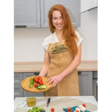 Apaļš griešanas dēlis D300x17mm, masīvs ozols ar rievu