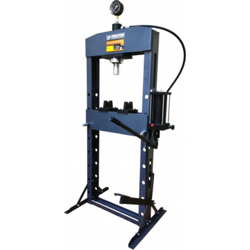 Professional hydraulic press 20 tons / 2-speed pump / Foot control