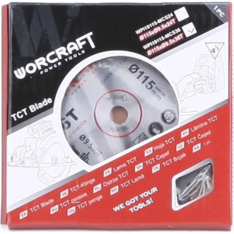 Li-ion Cordless Circular saw CMCS-S20LiB blade 9.5 x 115 mm 36T (spare part)