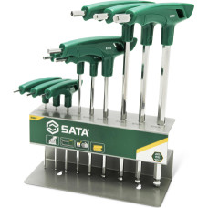 T-Handle ball point hex key set 2-10mm 9pcs