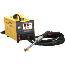 Spot welding machine and dent bar set