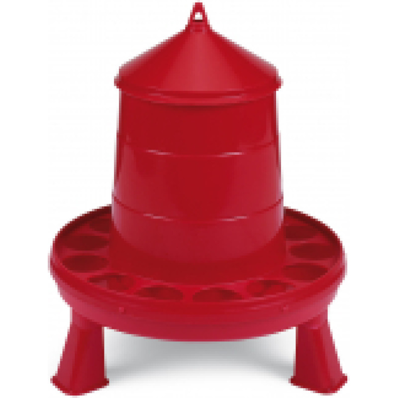 PLASTIC POULTRY FEEDER 2 KG. WITH LEGS