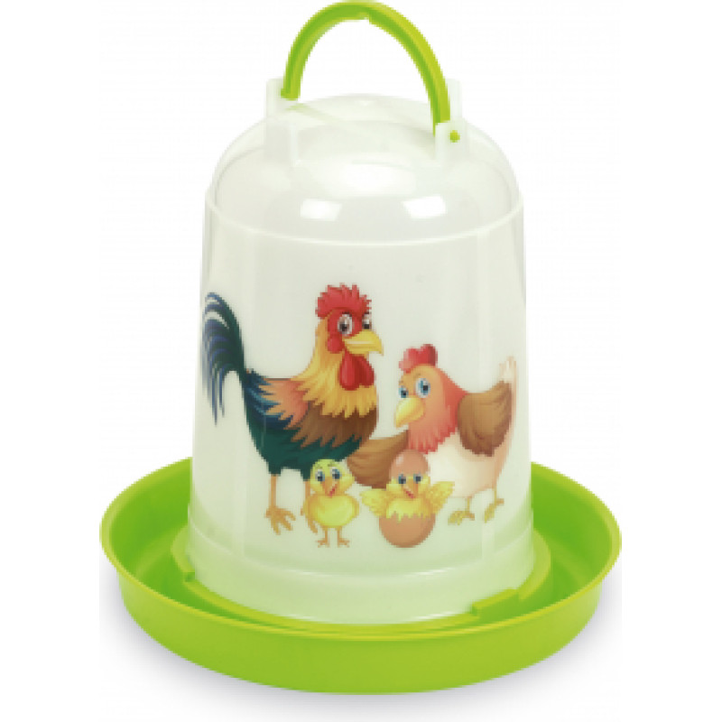 ECO CHICKEN DRINKER 5 L. (GREEN LEMON) - HAPPY RANGE