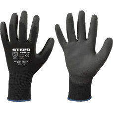 Work gloves coated PU-EKO Black / 7 (S)