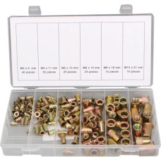 Steel nut rivets M3-M10, 150pcs