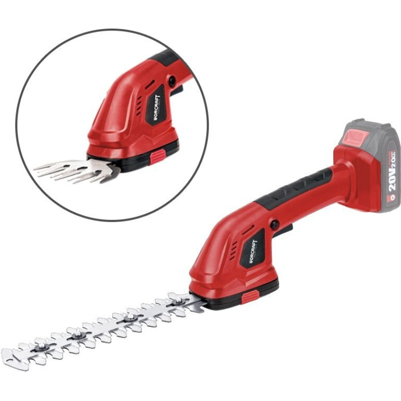 Li-ion Cordless shrub shears WORCRAFT 20V (without battery and charger)