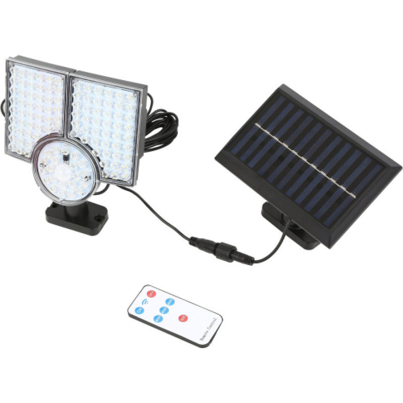 Solar wall light with motion / daylight sensor 22.4W 6000K LED