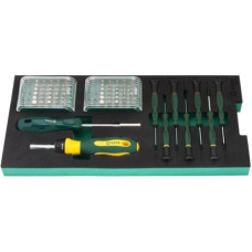 Tray. Bits, bit driver and presicion screwdriver set 71pcs