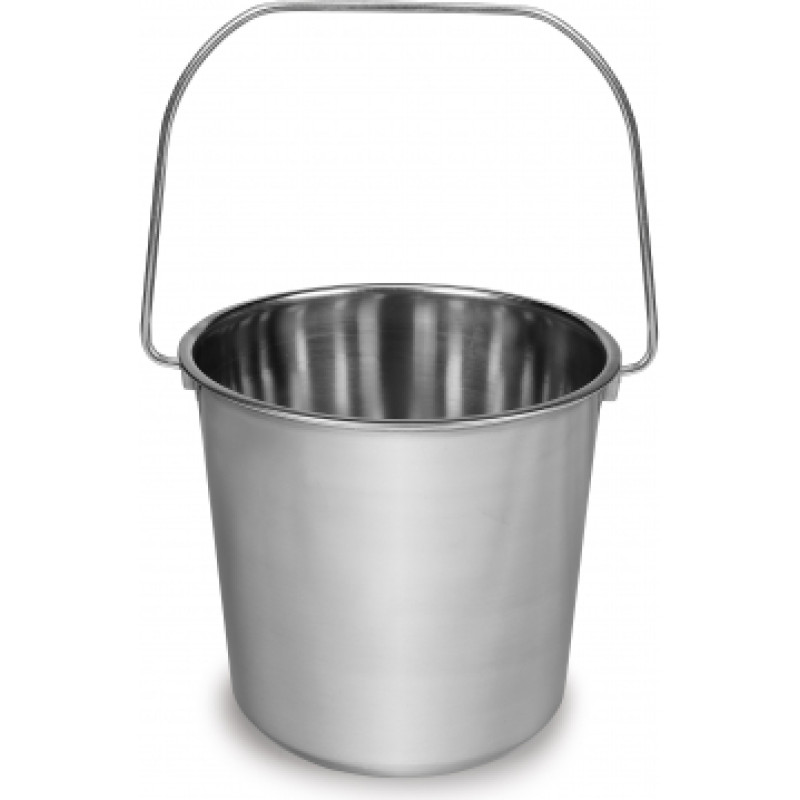 STAINLESS STEEL BUCKET 5.5 L.