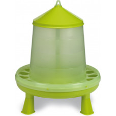 PLASTIC POULTRY FEEDER 8 KG. WITH LEGS - GREEN LEMON