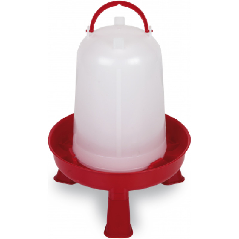 ECO POULTRY FEEDER 5 L. WITH LEGS - RED