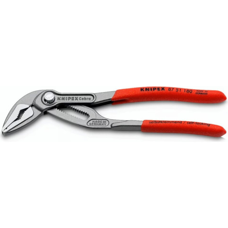 Water pump pliers long jaw KNIPEX SLIM Cobra with locking 180mm