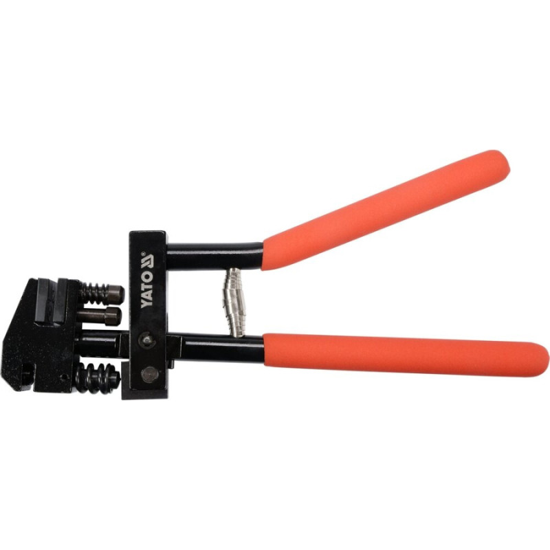 Combination edge setter / hole punch pliers