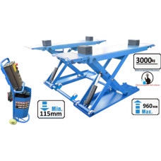 Scissor hydraulic lift with electromagnetic release, 3.0t / 3.0t, 220V