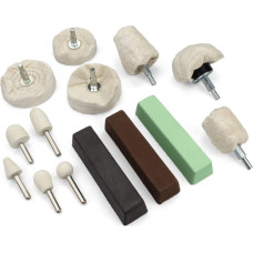 Polishing set with paste for hard metals (14pcs)