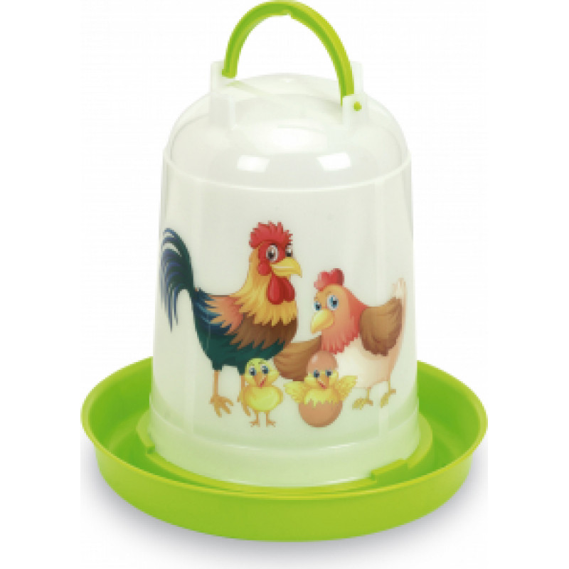 ECO POULTRY FEEDER 5 L. (GREEN LEMON) - HAPPY RANGE