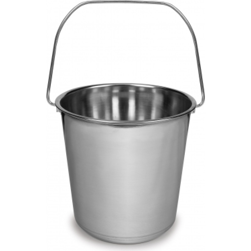 STAINLESS STEEL BUCKET 8.5 L.