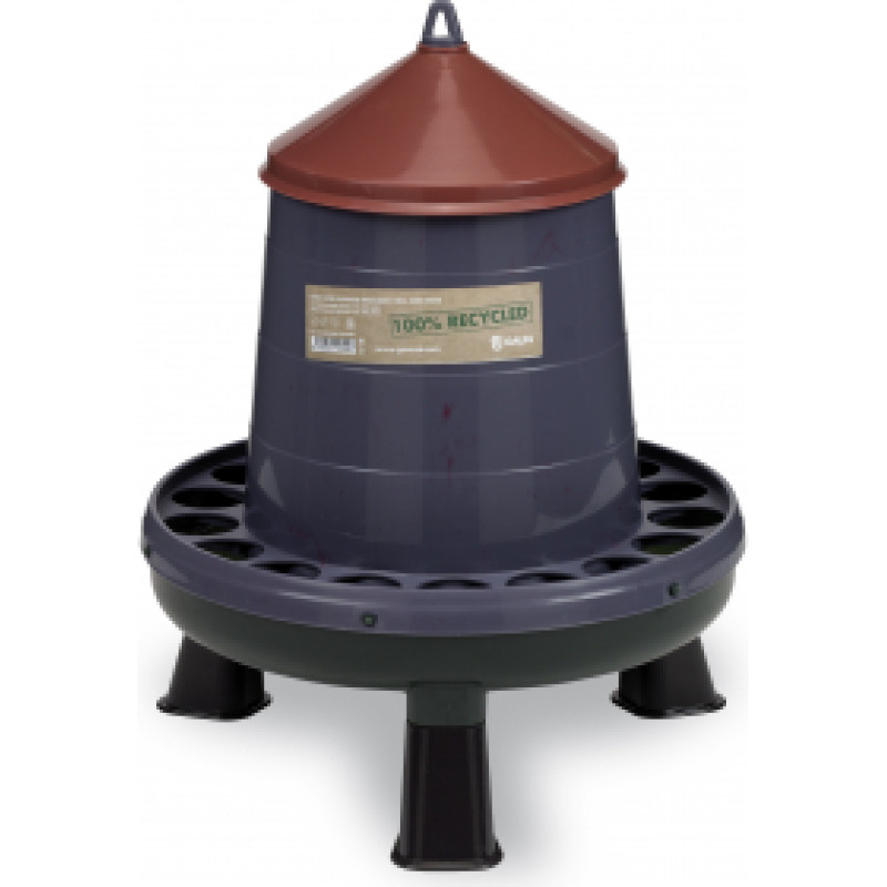 RECYCLED POULTRY FEEDER 4 KG. WITH LEGS