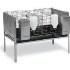 RABBIT CAGE MODEL EUROPE 2 COMPARTMENTS