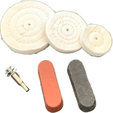 Polishing set with paste for hard metals (6pcs)